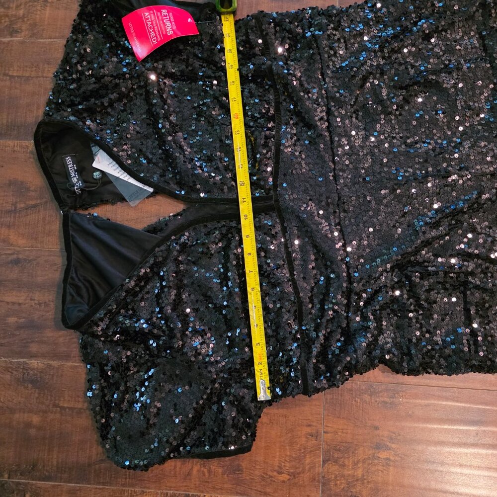 Black Small Sequence Jump Suit - image 2